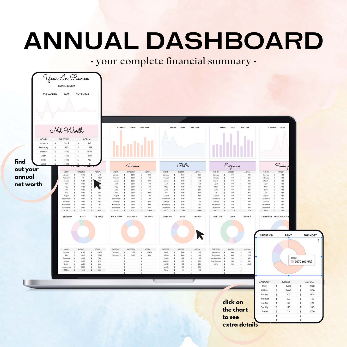 50/30/20 Ultimate Budget Spreadsheet (Google Sheets)